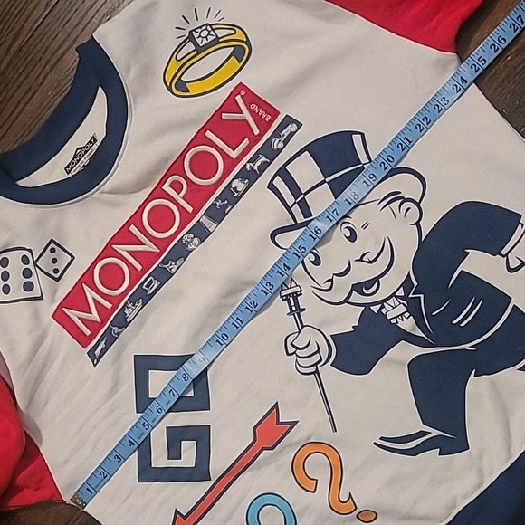 Monopoly Board Game Retro Style Novelty Crewneck Sweatshirt Mens XL Nostalgia - Picture 8 of 12